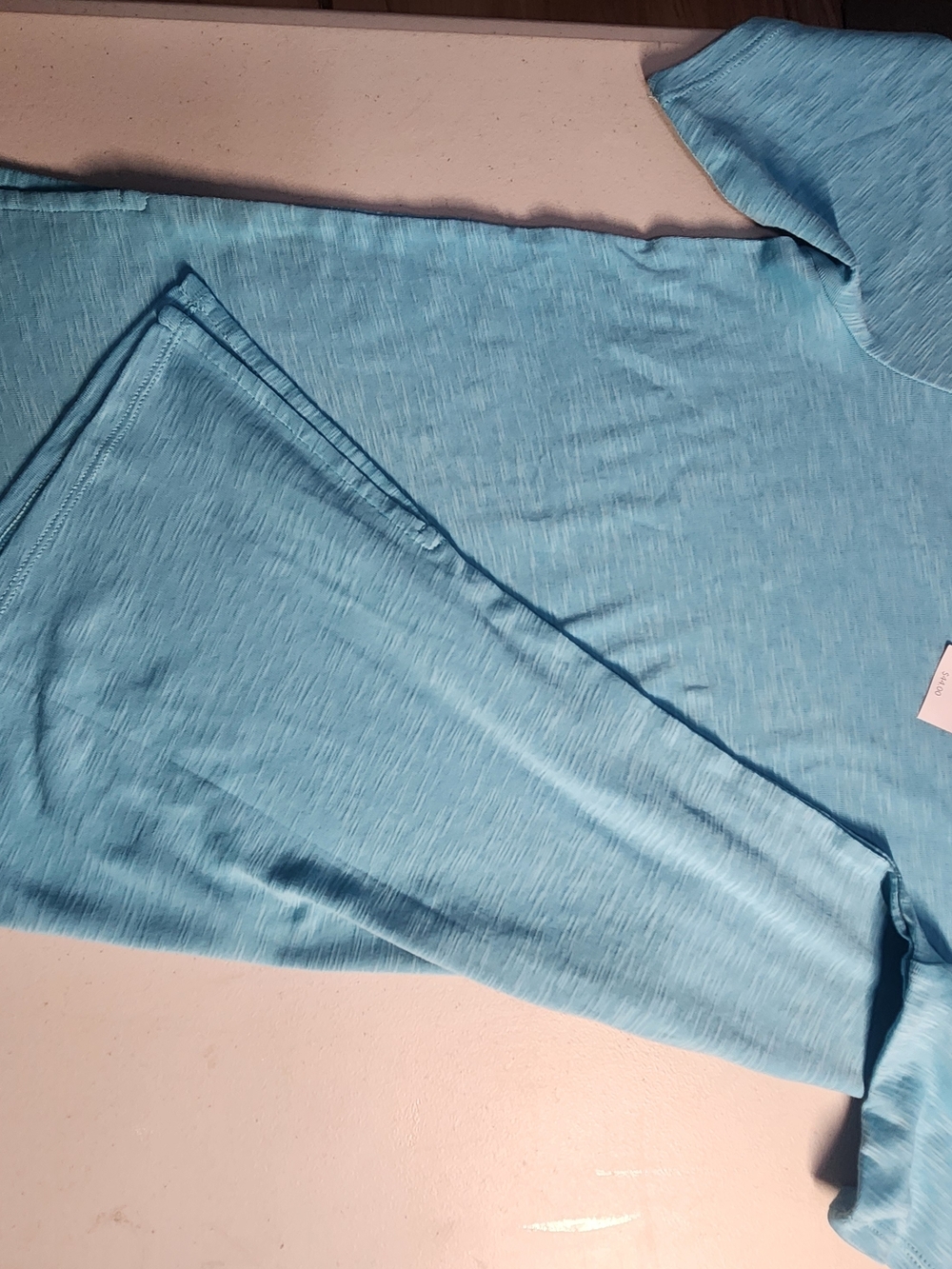 J.Jill Aqua Blue Scoop Neck Tee - Picture 6 of 7